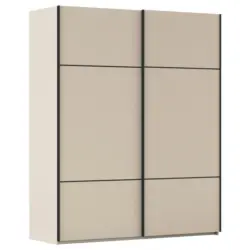 Schwebet&uuml;renschrank in Champagner