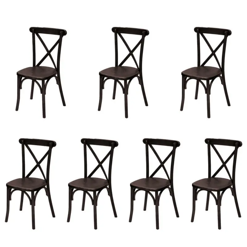 Stapelsessel in Holz Braun