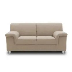 2-Sitzer-Sofa in Webstoff Beige