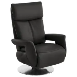 Relaxsessel in Leder Grau