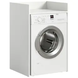 Waschmaschinenschrank 60/101/60 cm in Wei&szlig;