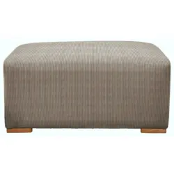 Hocker in Textil Taupe