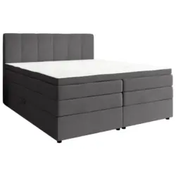 Boxspringbett 160/200 cm in Anthrazit