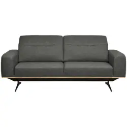 3-Sitzer-Sofa in Struktur Dunkelgrau