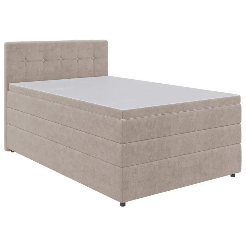 Boxspringbett 120/200 cm in Beige