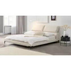 Polsterbett Lattenrost Creme 180/200 cm