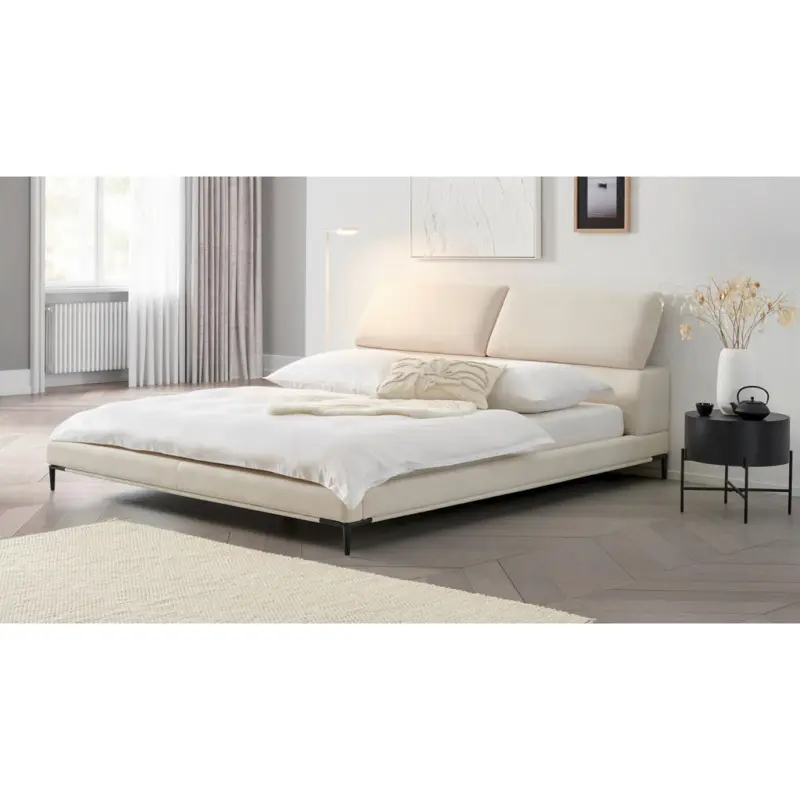 Polsterbett Lattenrost Creme 180/200 cm