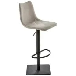 Barhocker in Schlammfarben, Hellgrau