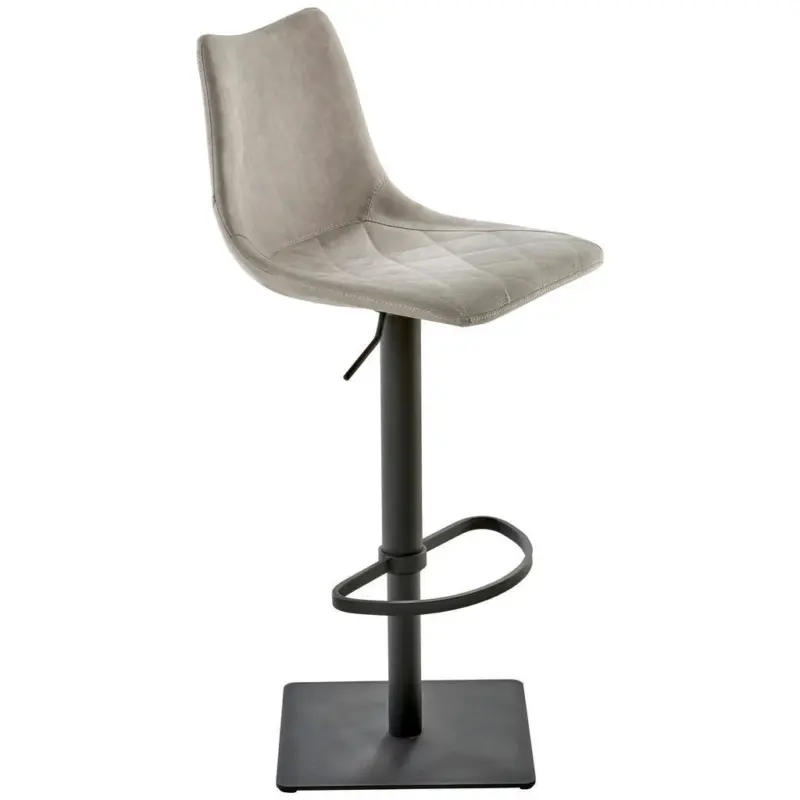 Barhocker in Schlammfarben, Hellgrau