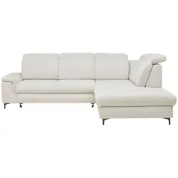 Ecksofa in Struktur Naturfarben