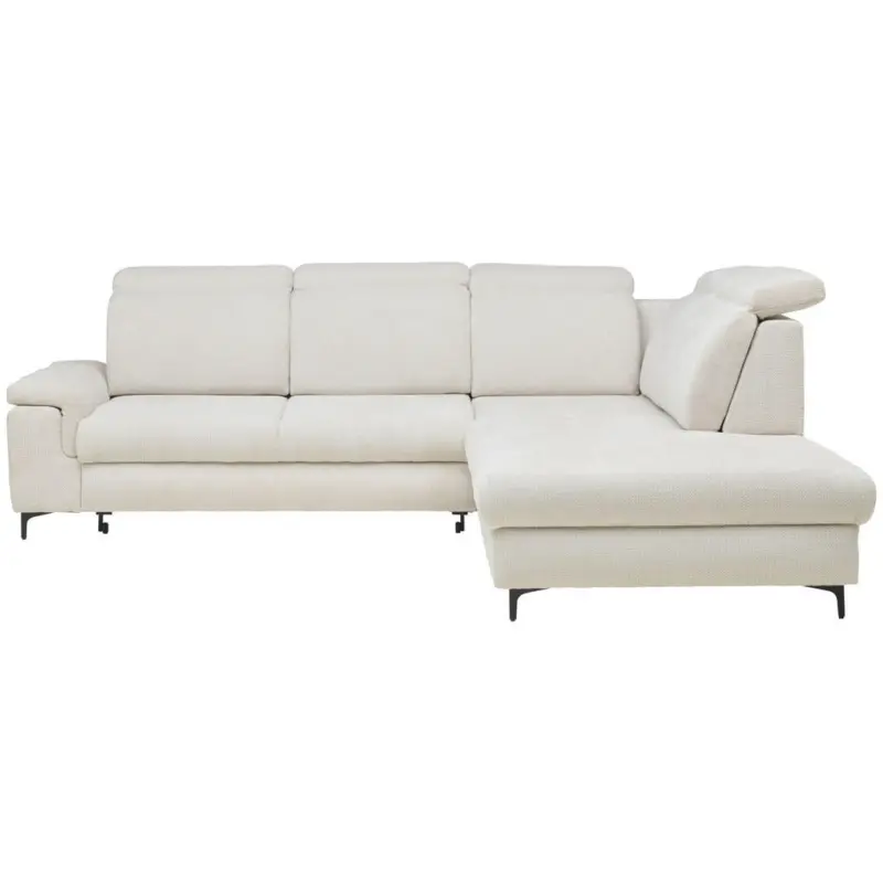 Ecksofa in Struktur Naturfarben