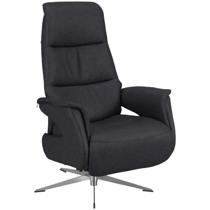 Relaxsessel in Leder Anthrazit