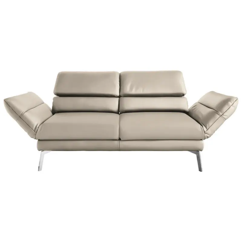 2-Sitzer-Sofa in Echtleder Beige
