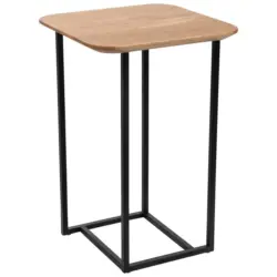 Beistelltisch in Holz, Metall 40/40/60 cm