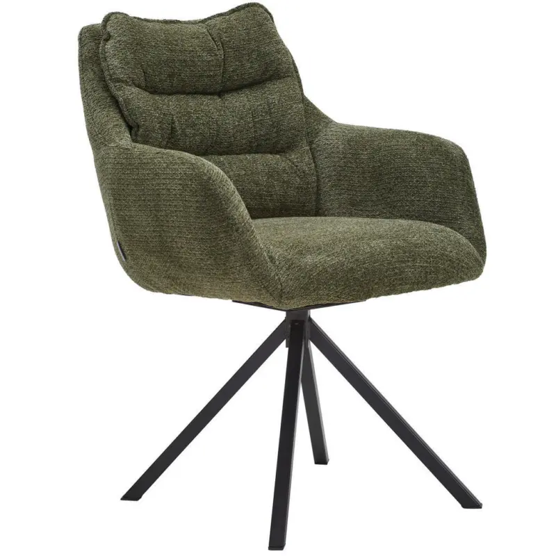 Armlehnstuhl Stoffauswahl, Typenauswahl, Gestellauswahl, Sitzfl&auml;che 180&deg; drehbar, automatische R&uuml;ckholfunktion Chenille