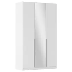 Dreht&uuml;renschrank in Silberfarben, Wei&szlig;, Dunkelgrau