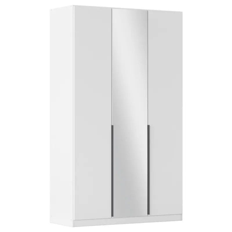 Dreht&uuml;renschrank in Silberfarben, Wei&szlig;, Dunkelgrau