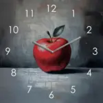 XXXLutz Lauterach - Ihr M&ouml;belhaus bei Bregenz Wanduhr Time For An Apple I Multicolor 20/20/3,1 cm