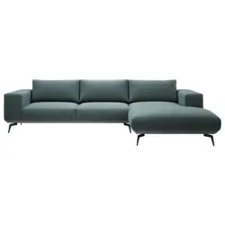 Ecksofa in Chenille Anthrazit 330/180 cm