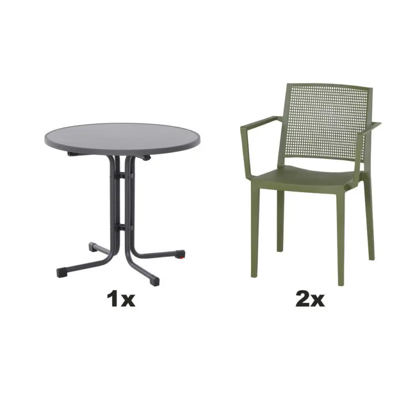 Gartengarnitur 3-teilig