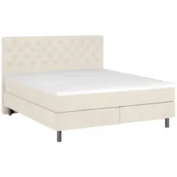Boxspringbett 180/200 cm in Perlmutt