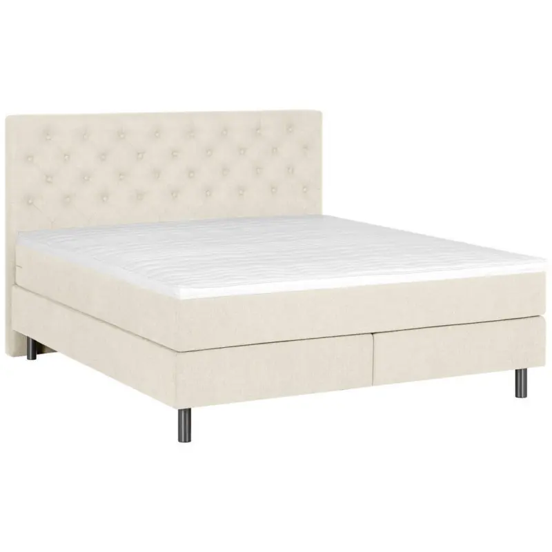 Boxspringbett 180/200 cm in Perlmutt