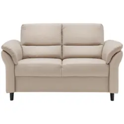 2-Sitzer-Sofa in Lederlook Beige