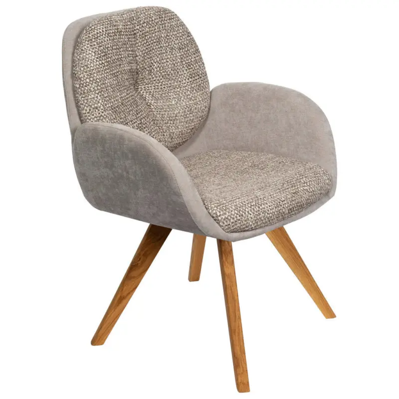 Armlehnstuhl Gestellauswahl, automatische R&uuml;ckholfunktion, Sitzfl&auml;che 320&deg; drehbar Webstoff