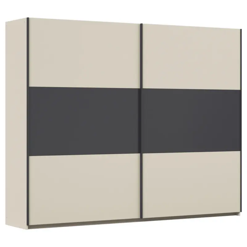 Schwebet&uuml;renschrank in Grau, Champagner