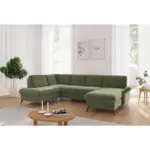 XXXLutz Lauterach - Ihr M&ouml;belhaus bei Bregenz Wohnlandschaft Rochelle E in Flachgewebe Hellgr&uuml;n