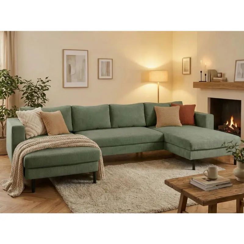 Wohnlandschaft in Cord Gr&uuml;n