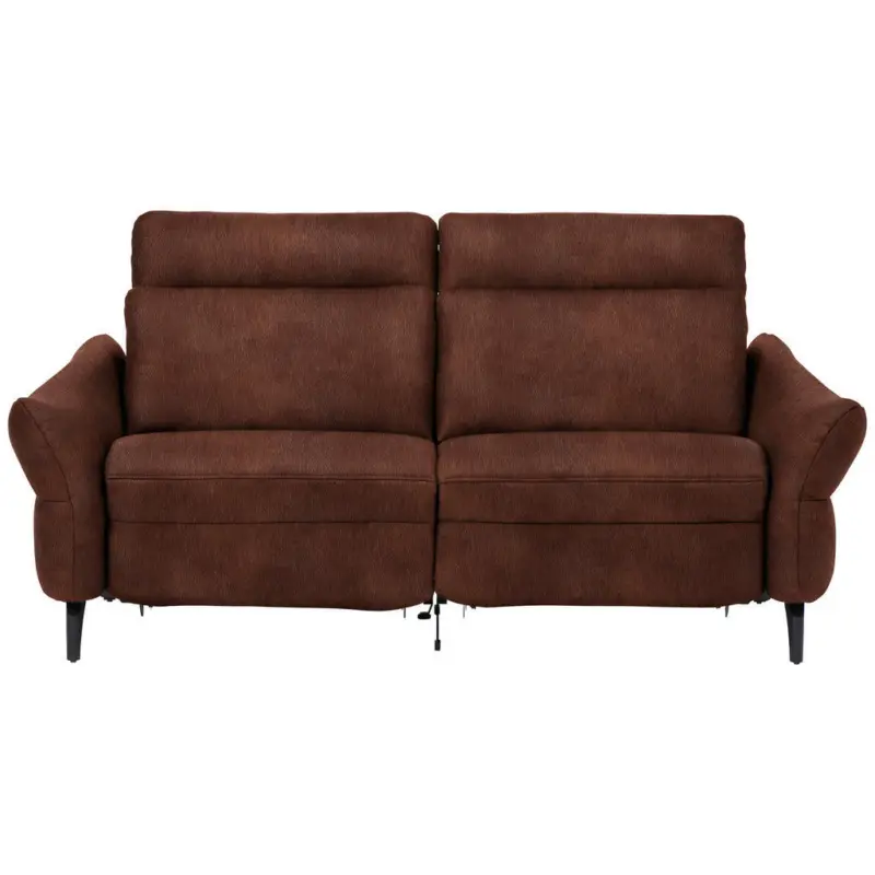 2-Sitzer-Sofa in Echtleder Rotbraun