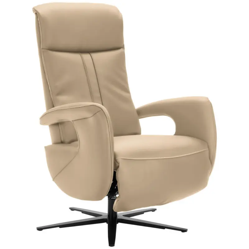 Relaxsessel in Leder Beige