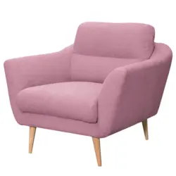 Sessel in Webstoff Rosa