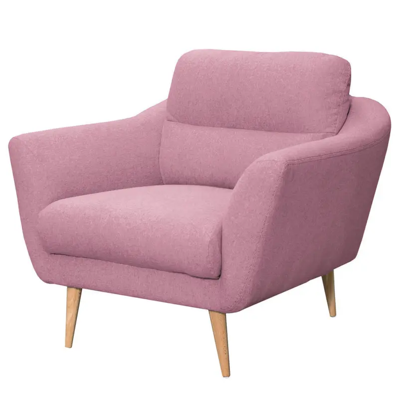 Sessel in Webstoff Rosa