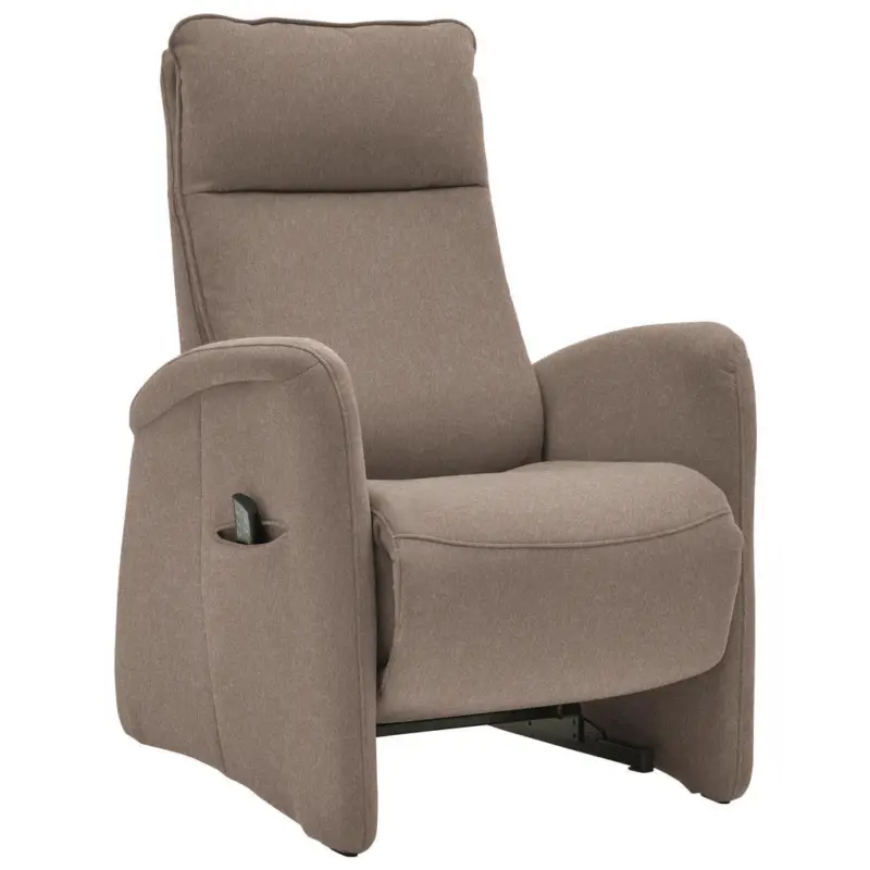 Fernsehsessel in Chenille Hellbraun