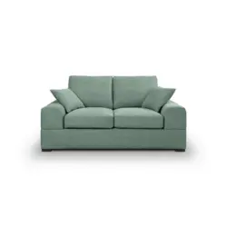 2-Sitzer-Sofa in Flachgewebe Petrol 182/93 cm