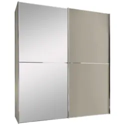 Schwebet&uuml;renschrank in Sandfarben