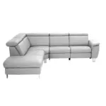 XXXLutz Lauterach - Ihr M&ouml;belhaus bei Bregenz Ecksofa in Echtleder Grau 239/271 cm