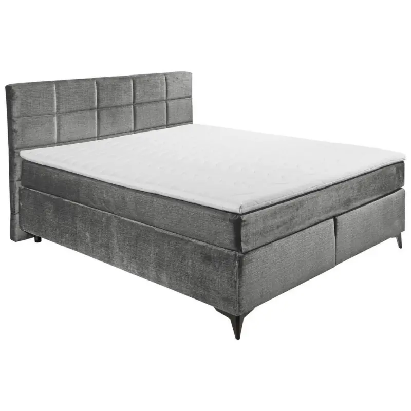 Boxspringbett 180/200 cm in Grau