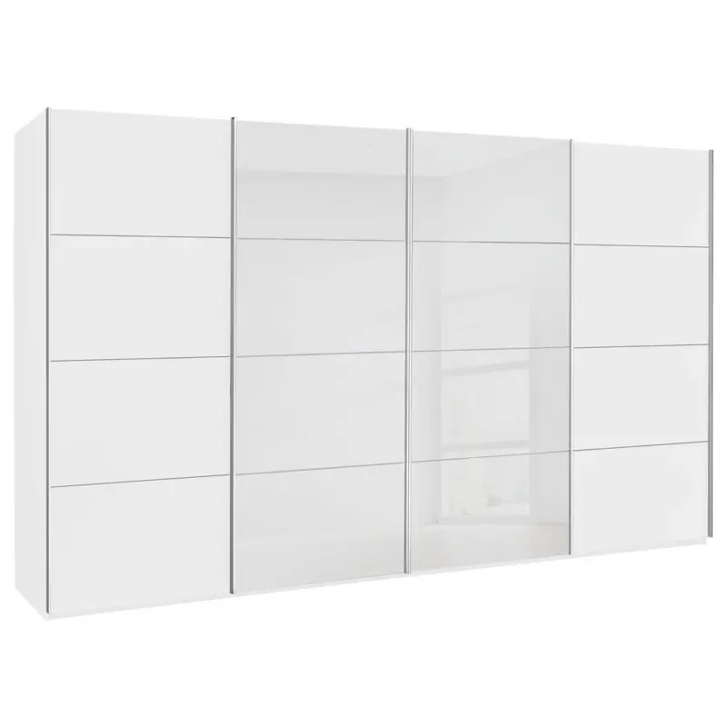 Schwebet&uuml;renschrank in Wei&szlig;