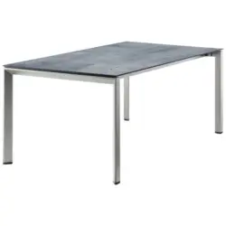 Gartentischplatte Kunststoff Grau