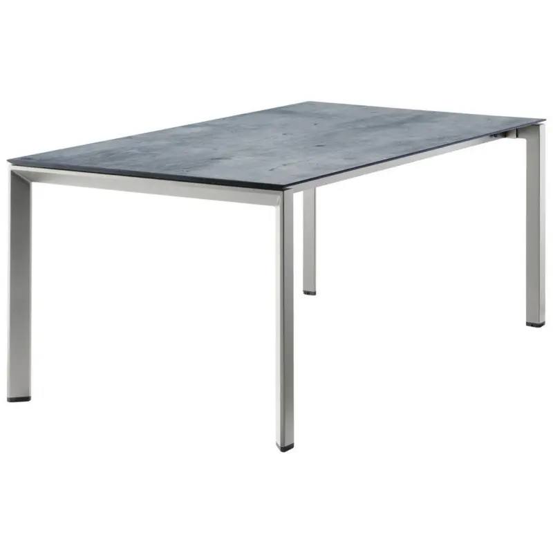 Gartentischplatte Kunststoff Grau