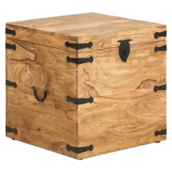 Truhe in Holz 48/48/48 cm