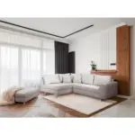 XXXLutz Lauterach - Ihr M&ouml;belhaus bei Bregenz Ecksofa inkl. Hocker Ariella in Cord Grau 161/231 cm