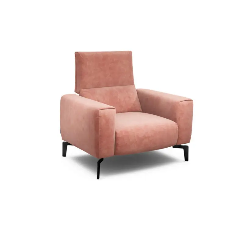 Sessel in Samt Rosa