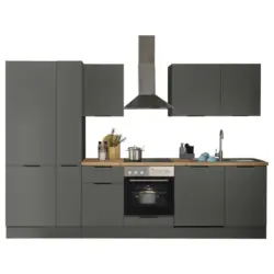 K&uuml;chenblock in Graphitfarben