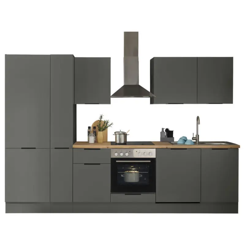 K&uuml;chenblock in Graphitfarben