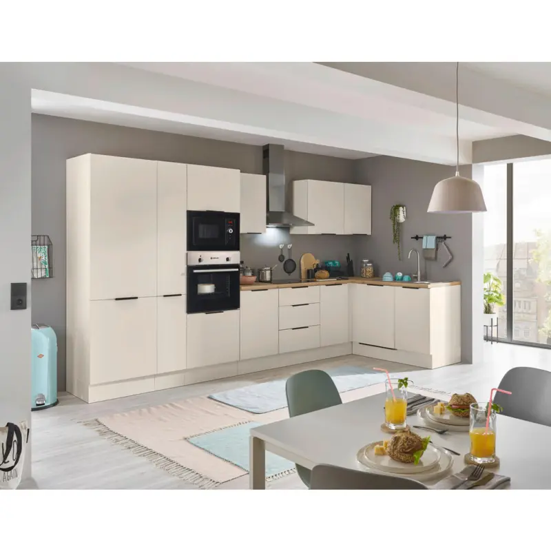 Eckk&uuml;che 370/175 cm in Kaschmir