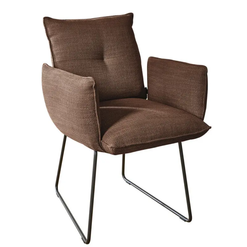 Armlehnstuhl Lederauswahl, Stoffauswahl, inklusive Armlehnen Struktur